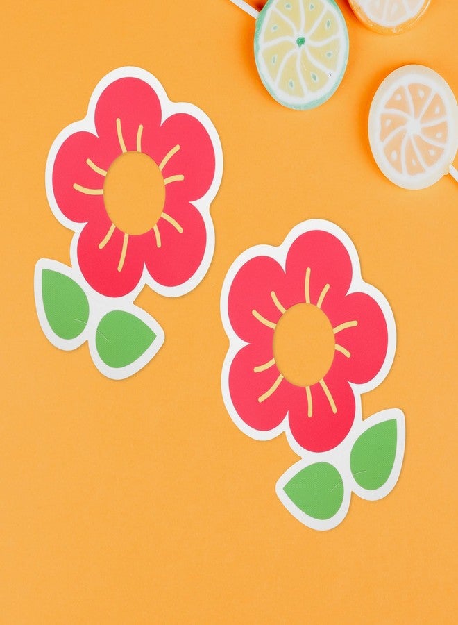 PRETYZOOM Little Candy Flower Lollipop Card Holders 50 Pcs Paper Candy Decorations 3.3X2.7 Inch for Kids Valentines Day Classroom Party Favors - Image 5